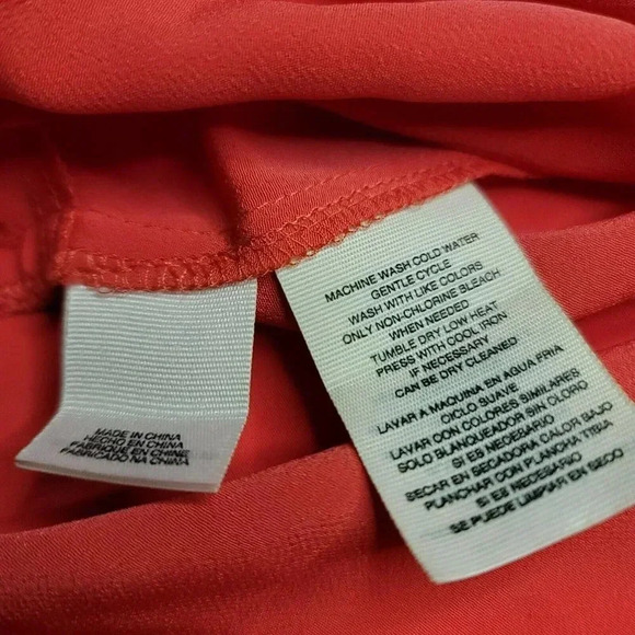 Rachel Rachel Roy size 3X orange Cold-Shoulder Shift Dress Elastic neck Women's - Picture 11 of 11